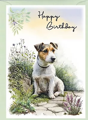 Jack Russell Terrier Dog (4 X 6 ) Birthday Card - Blank Inside - By Starprint • £3.85