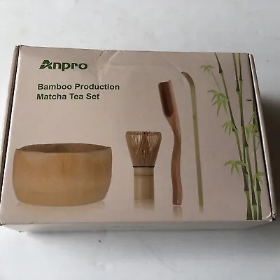 $22.99 • Buy Anpro Bamboo Production Matcha Tea Set  New