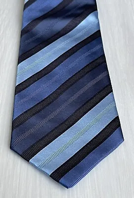 Vitaliano Pancaldi Mens Blue Striped Designer Necktie • $36