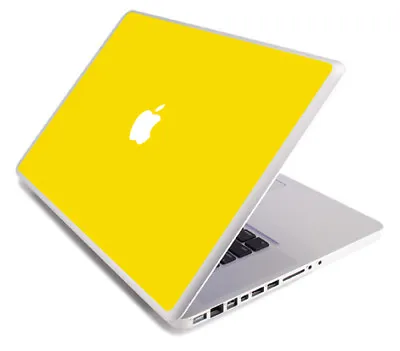 YELLOW Vinyl Lid Skin Cover Decal Fits Apple MacBook Pro 15 A1268 Laptop • $9.99