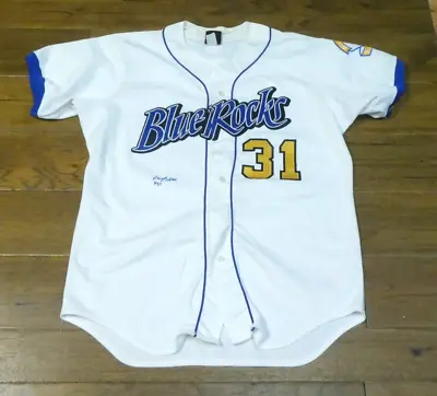 Wilmington Blue Rocks Signed Game Used Minor League Baseball Jersey #31 Rosa • $99.99