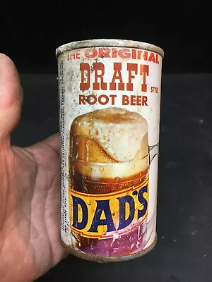 Vintage 1970s Dads Root Beer Metal Can Original Draft 12oz Size • $26.99