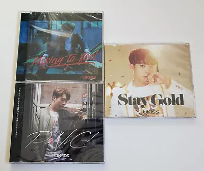 3 U-KISS Singles PaNiC! Kissing To Feel Stay Gold Hoon Ver. CD Lot Bundle • $15