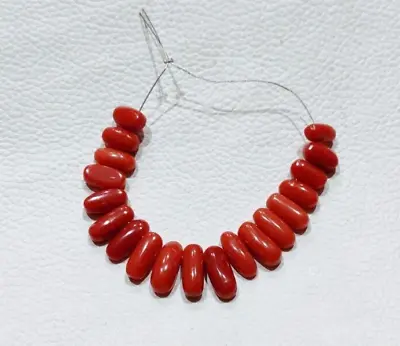 100%Natural Italy Red Coral Beads Mediterranean Coral Beads Loose Coral Gemstone • $76.06