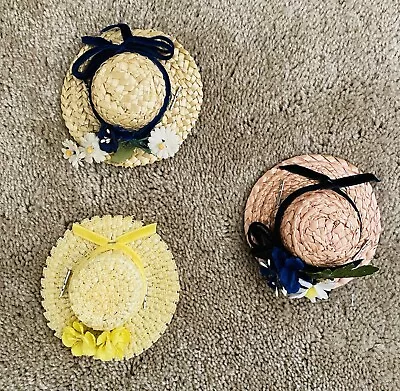 Lot Of Vintage Ginny Muffie Madame Alexander Doll Straw Hats • $26