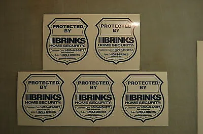 5 Brinks Home Alarm SECURITY SURVEILLANCE DECAL WINDOW DOOR STICKER • $3.65
