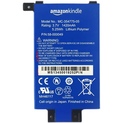 Battery 58-000049 MC-354775-05 Amazon Kindle PaperWhite 2nd Gen 6  +Tool Kit • $12.86