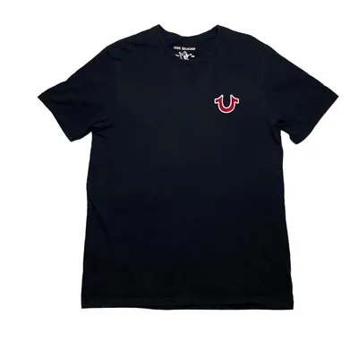 £22.50 • Buy Mens Black True Religion World Tour Buddha Graphic Print T-shirt Uk Medium
