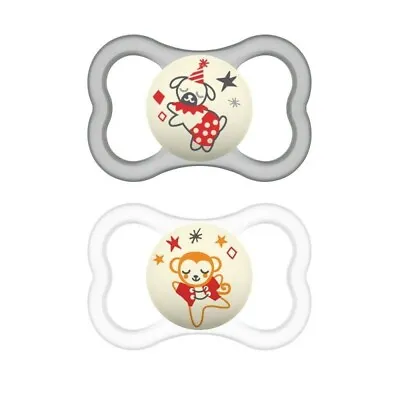 Mam Air Night Glow In The Dark Pacifier With Sterilizer Box 6-16m • $10.99