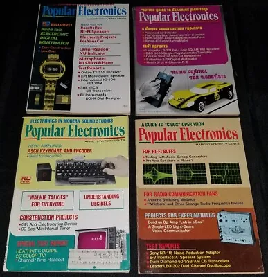 $17.99 • Buy Lot Of 7 Popular Electronics Magazines 1974  Vacuum Tubes Radio Transistors