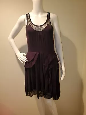 Marc By Marc Jacobs Black Mesh Tiered Dress M • $7.99