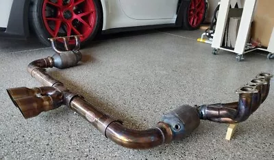 Porsche  2017-2019 GT3/GT3RS Sport Headers Plus Cat-back  Race  X-Pipe • $3874