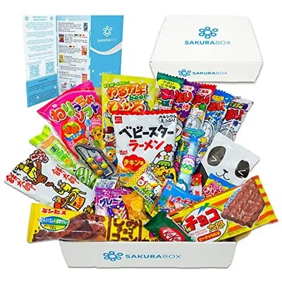 Sakura Box Japanese Snacks & Candy 30 Piece Dagashi Set Food Gift Box • $31.96