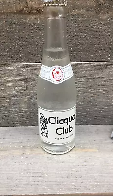 Vintage Clicquot Club Soda Full 7oz Bottle USA Collectible • $14.98