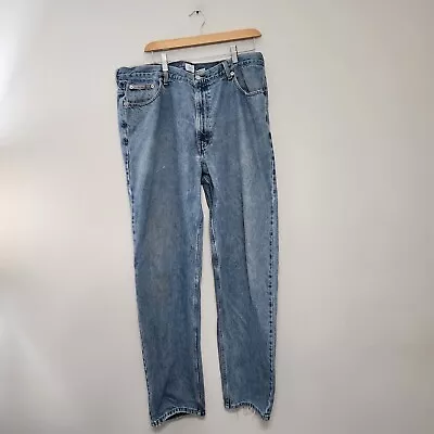 Vintage Calvin Klein Jeans Men 38 Double Stone Wash Denim Cotton Blue • $30.95