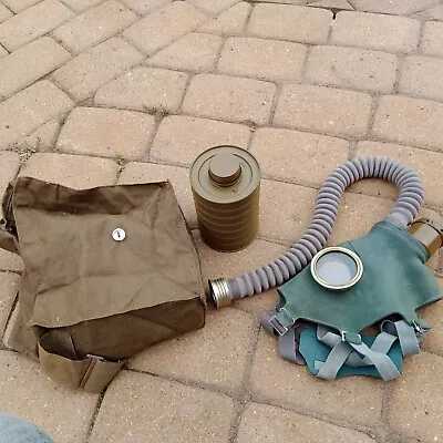  Vintage Soviet Gas Mask GP-4u Stalker Cosplay With Hose And Original Bag   • $39