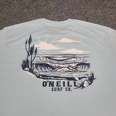 Oneill Shirt Mens Extra Large Blue White Wave Graphic Surf Surfer New XL Tee 12 • $19.99