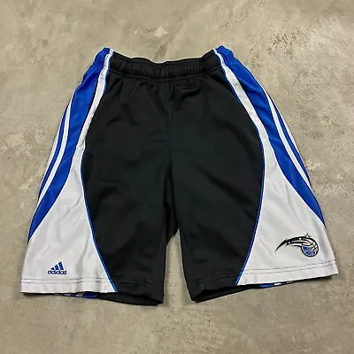 Y2K VTG ADIDAS ORLANDO MAGIC Dazzle Basketball Shorts Shiny S Fits M Pockets NBA • $19.49