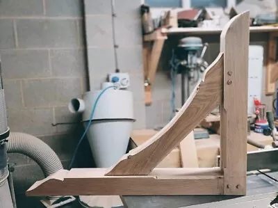 Oak Hardwood Gallows Bracket. Solid Oak Made To Measure • £280