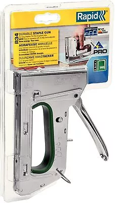 £27.99 • Buy Rapid R34 PRO Heavy Duty Hand Tacker Staple Gun - Takes 140 Staples 6mm - 14mm