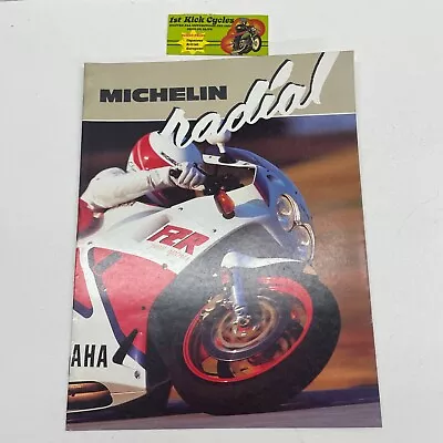 Vintage Michelin Radio Yamaha Motorcycle Marlboro Racing Ad Brochure • $24.99