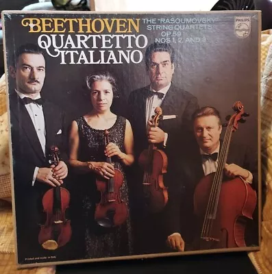 BEETHOVEN Quartetto Italiano Rasoumovsky String Quartets OP. 59 3 LP Philips  • $24.90