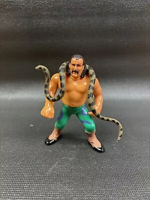 Vintage WWE Jake The Snake Roberts 1990 WWF Hasbro Series 1 With Snake • $44.99