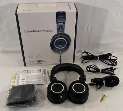 Used Audio-Technica ATH-M50X Headphones + Accessories + Box • $109.95