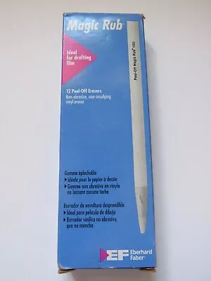 Eberhard Faber Magic Rub 1960 Vinyl Eraser For Film Drafting 12 Boxed #74201 • $112.49