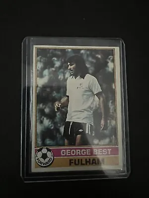 £80 • Buy George Best Topps 1977 Chewing Gum Sports Card