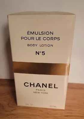 $99.99 • Buy VINTAGE CHANEL NO 5 BODY LOTION EMULSION POUR LE CORPS 7 OZ 207ML New NOS Sealed