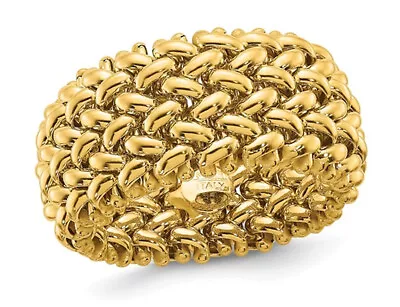 14K Yellow Gold Mesh Ring (SIZE 7.50) • $649