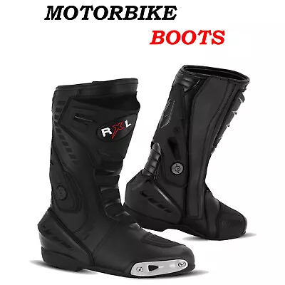 Motorcycle Racing Shoes Motorbike Long CE Armoured Touring Boots Waterproof Mens • $95.54