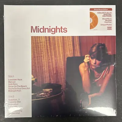 Taylor Swift - Midnights Blood Moon Marbled Vinyl LP Record • $25