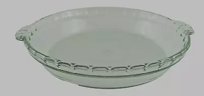 Martha Stewart Green Fluted Pie Plate Dish W/ Tab Handles 9.5  Glass • $22.19