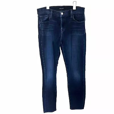 J Brand Women Size 27 Dark Blue Wash Mid Rise Skinny Leg Starless Capri Jeans • $5.06