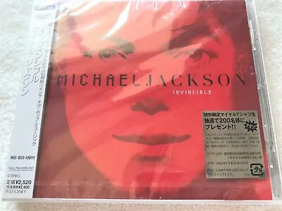 SEALED (crack) Michael Jackson Invincible (RED)  JAPAN CD W/Obi EICP 20 2001 • $140