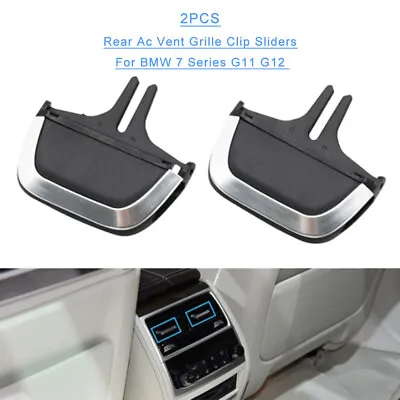 For BMW 7 Series G11 G12 2PCS Rear Ac Vent Outlet Paddle Tab Clip Slider 16-20 • $25.17