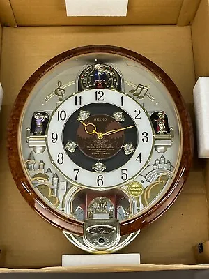 NEW - SEIKO Melodies In Motion Clock W/ Swarovski Crystals (QXM147BRH) 2006 • $275