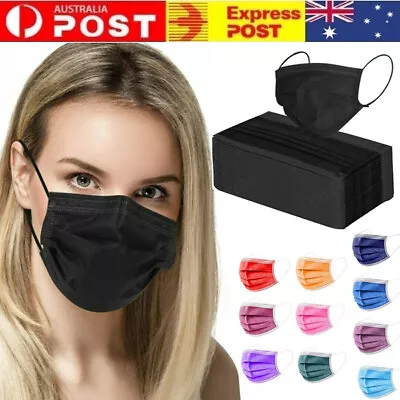 50/100/200pcs Adult Medical Face Masks Disposable Mouth Mask Certified 3 Layers • $7.95