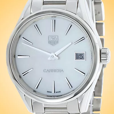 TAG Heuer Carrera Quartz Stainless Steel Ladies Watch WAR1311.BA0778 • $1495