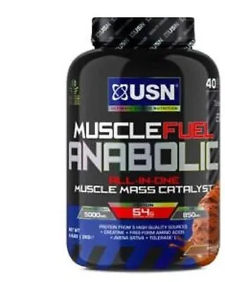 £47.50 • Buy USN Muscle Fuel Anabolic Chocolate All-in-one Protein Powder Shake (2kg):
