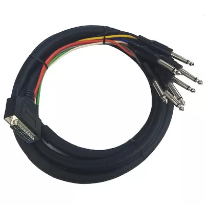 Cable Up CU/SU902 6' D-SUB 25 Male To 1/4  TS Male Audio Snake (8-Channel) • $24