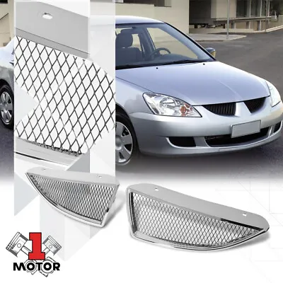 Chrome Diamond Wire Honeycomb Mesh Front Grille For 04-05 Mitsubishi Lancer • $40.84