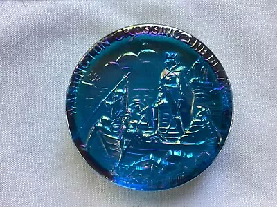 Holly City Bottle Iridescent Glass Paperweight Washington Crossing The Delaware • $12.50