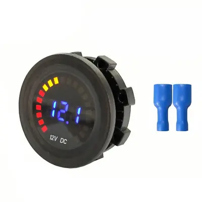 Waterproof 12V LED Car Van Boat Marine Voltmeter Voltage Meter Battery Gauge USA • $13.49