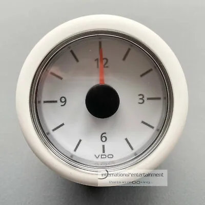 VDO QUARTZ WATCH - WATCH CLOCK CAR + MARINE 12V DIAL Front Ring WHITE  • $105.49