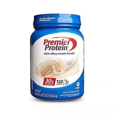 Premier Protein Powder Vanilla Milkshake 30g Protein 1g Sugar 100% Whey Prot • $18.35