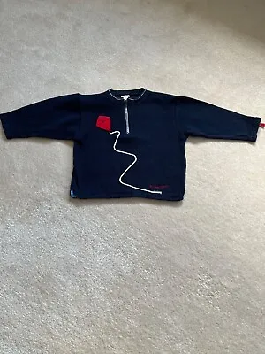 Used Boys MiniMan Sweatshirt / Jumper In Dark Blue. Age 3 • £8