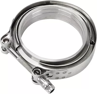 $24.99 • Buy 4  Inch V Band Exhaust Clamp Kit With Flange Male Female Stainless Steel
